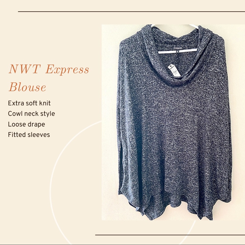 NWT Express Cowl Neck Top